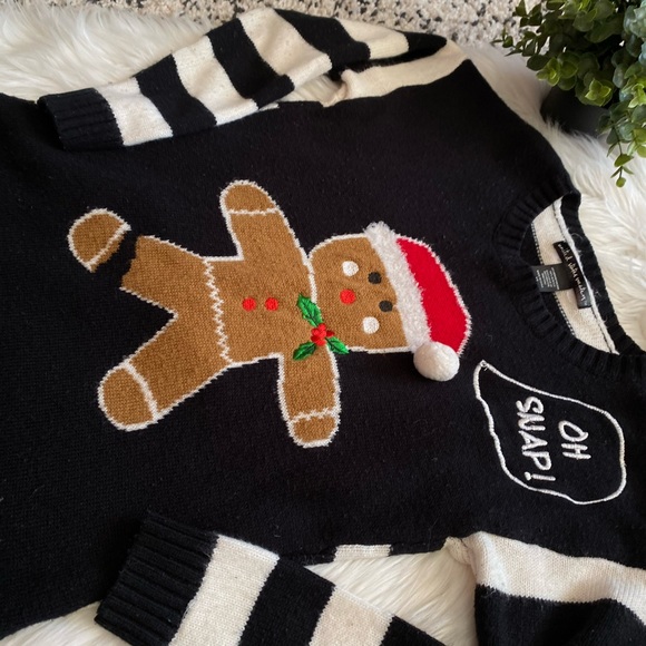 *sold* Oh Snap’ Gingerbread Man Ugly Sweater - Picture 5 of 8